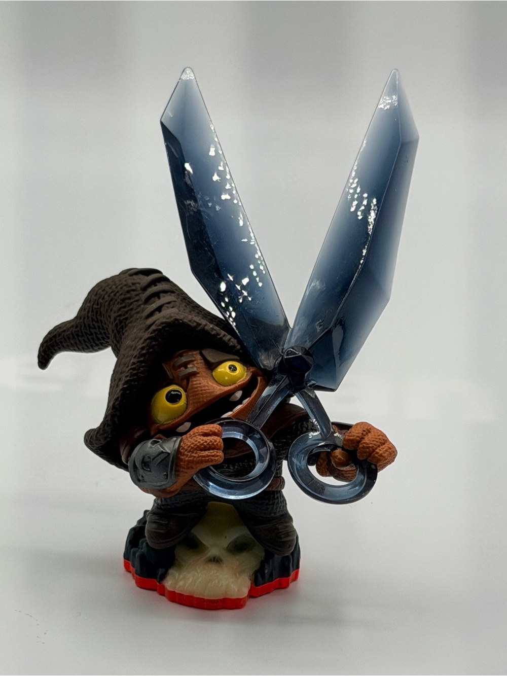 Hooded Gnome Twin-Sword Figure in Blue and Brown - Kids Action Toy